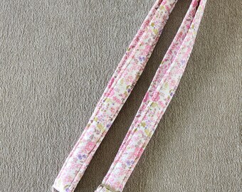 New Adjustable Handmade Cell Phone Strap in Pretty Pink Floral Design Customize your Hardware