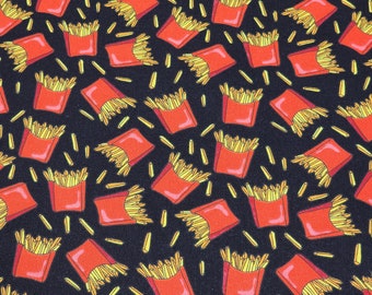 Fun Food Print Cloth Napkins: Eco-Friendly Cotton Unpaper Napkins, Set of 5