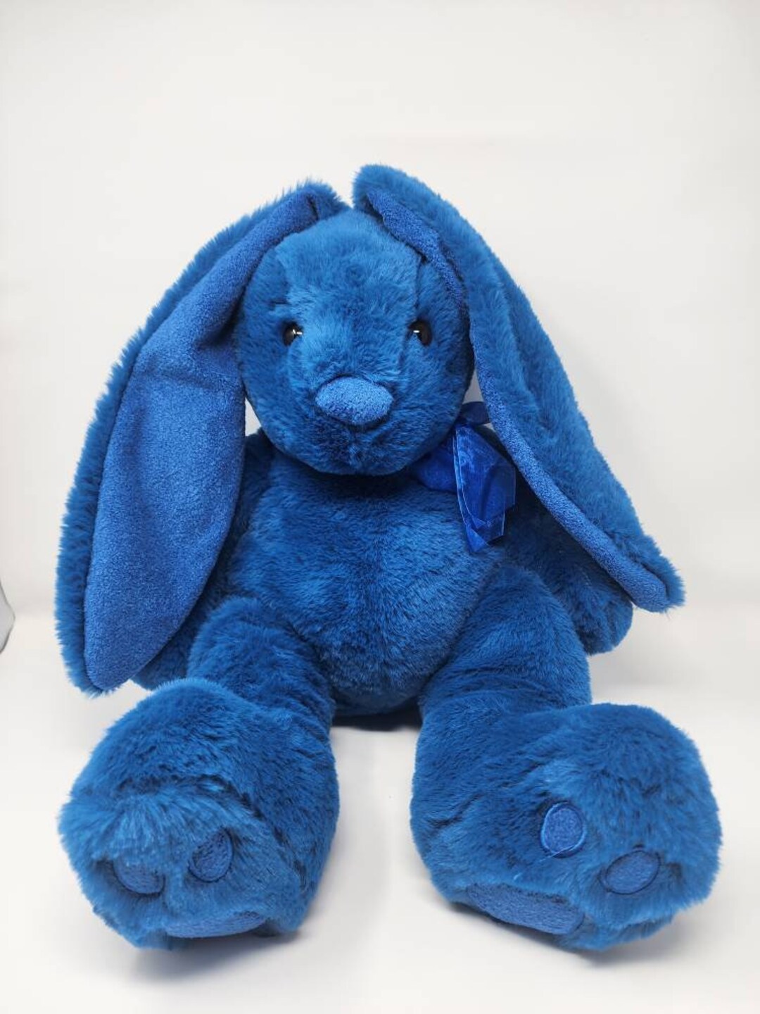 New Lions Honolulu Blue Embroidered Large Bunny Rabbit Plush Stuffy