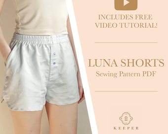 Patrón de costura para calzoncillos bóxer escandinavos para mujer: tallas XS-3XL (patrón en PDF)