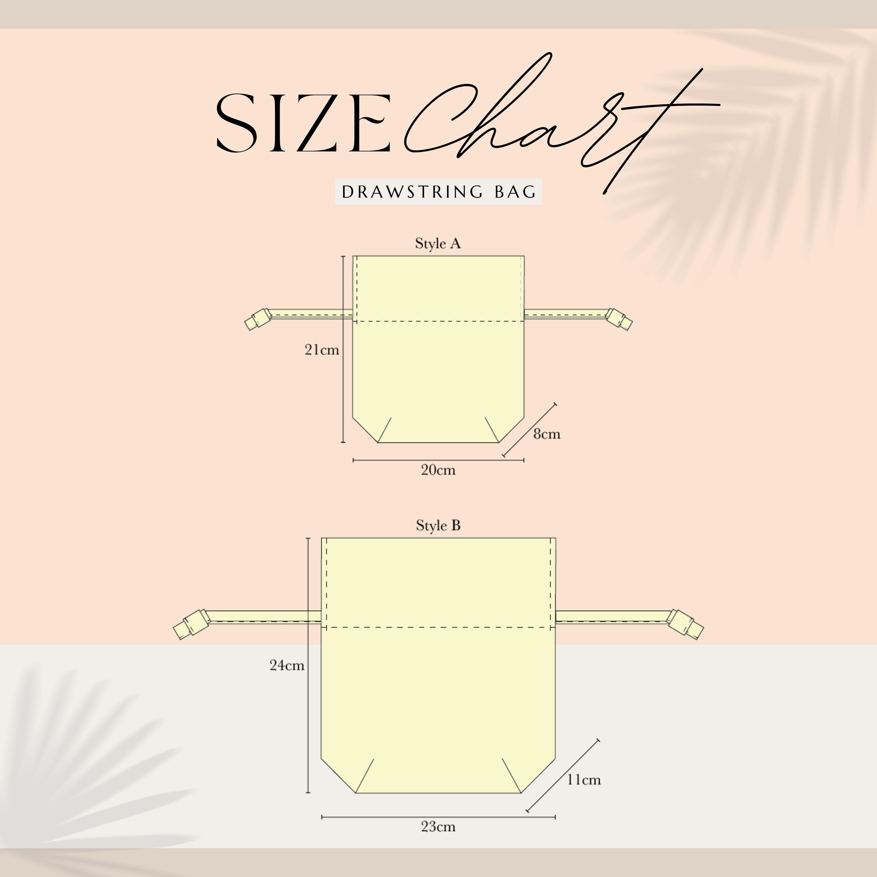 Drawstring Bag Sewing Pattern PDF: Beginner Cosmetic Lunch Bag Bridal ...