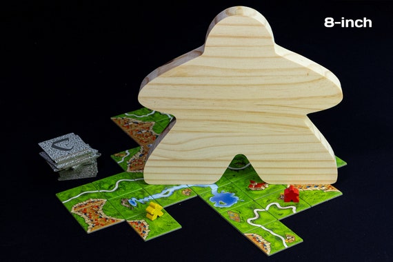 Meeple, Large, Wood, Green