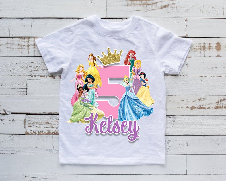 5th birthday princess shirt