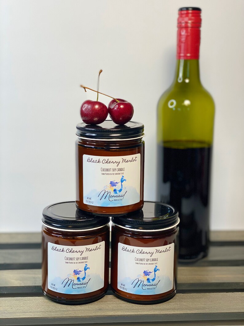 Black Cherry Merlot Wax Melt Candle Phthalate Free Etsy