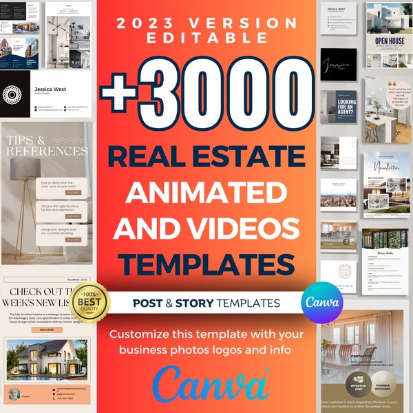 Reel Video Template Real Estate Etsy