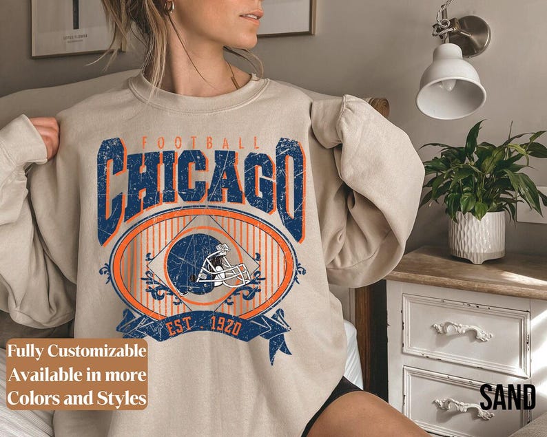 Vintage Chicago Football adults sweatshirt style 05