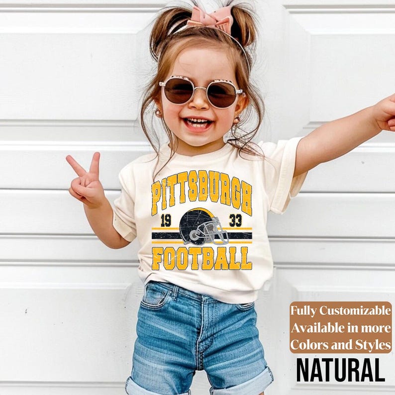 Pittsburgh kids football shirt style 06