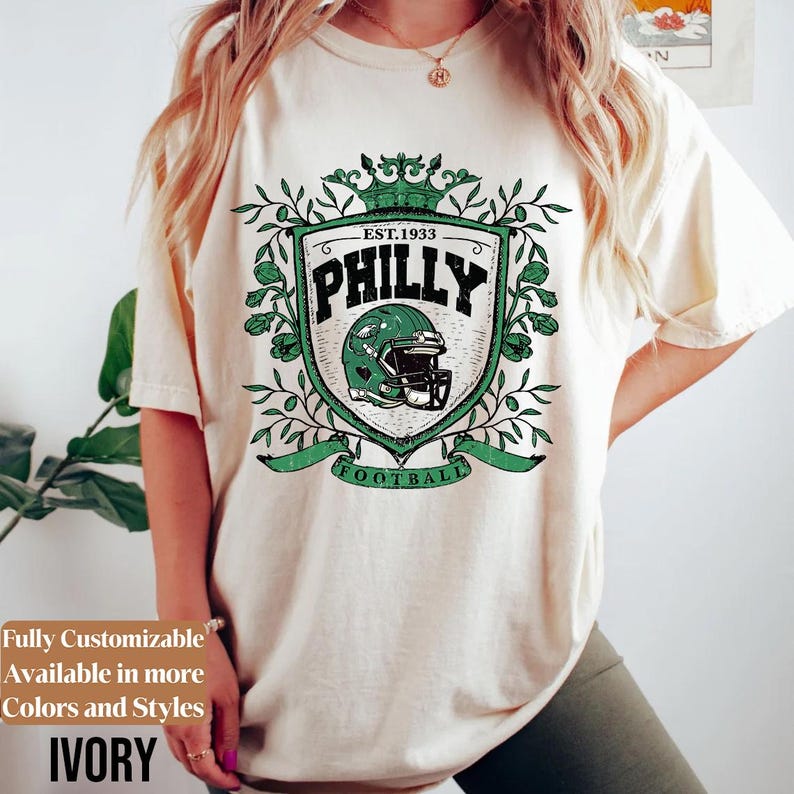 Comfort Colors Vintage Philly Football adults shirt style 01