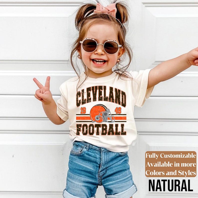 Cleveland kids football shirt style 05