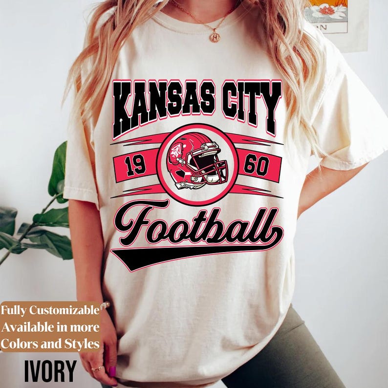 Comfort Colors Kansas City Football Shirt Style 04