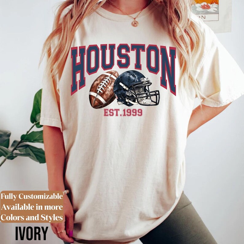 Comfort Colors Houston Football Shirt Style 09