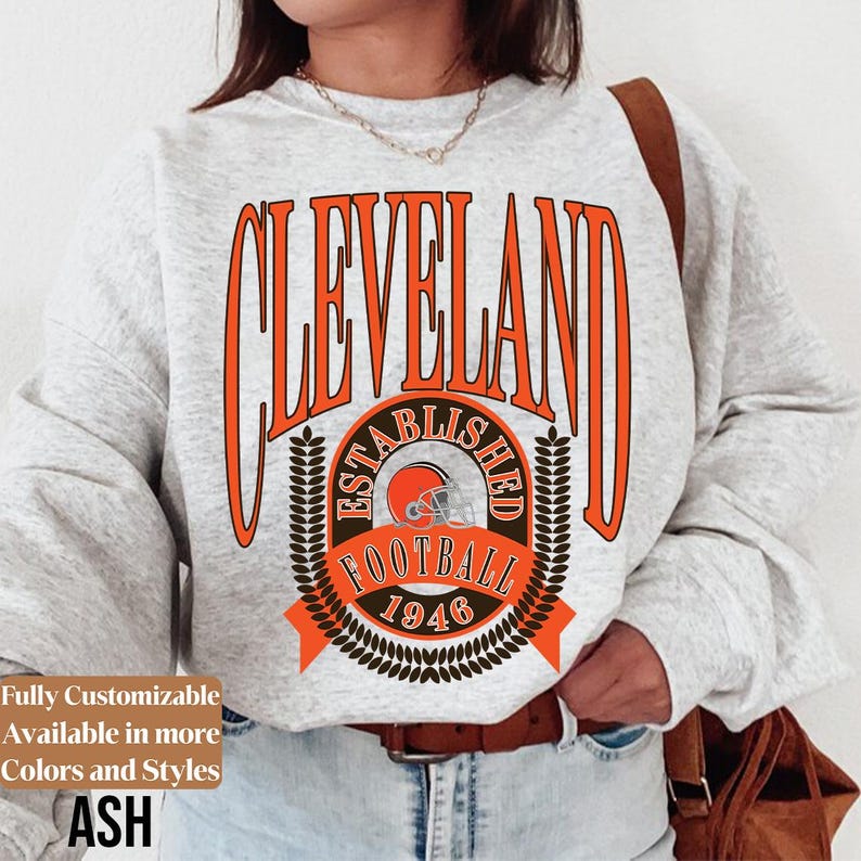 Vintage Cleveland Football adults sweatshirt style 05
