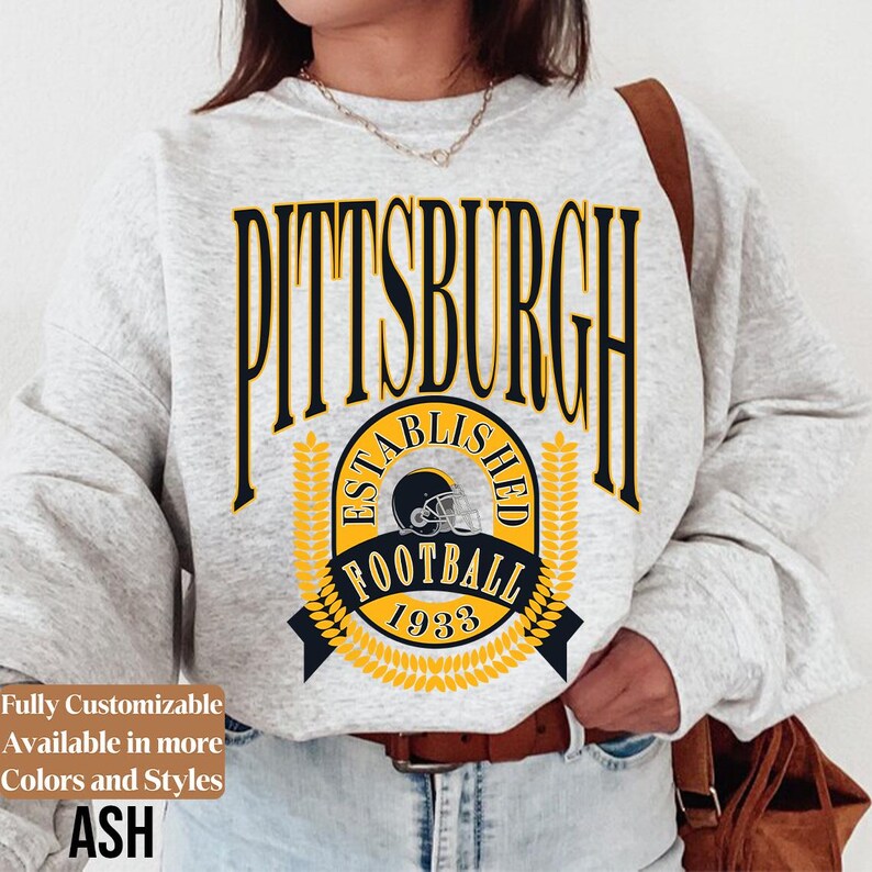Vintage Pittsburgh Football adults sweatshirt style 05