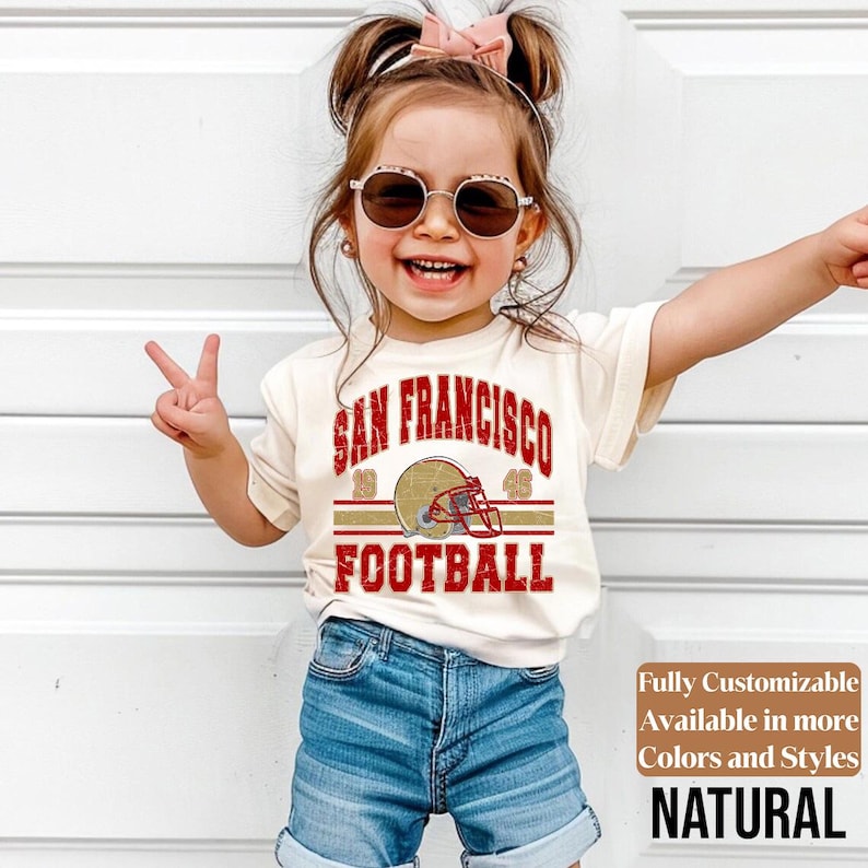 San Francisco kids football shirt style 07