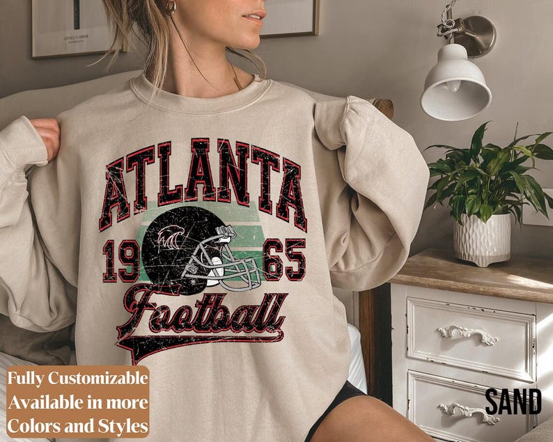 Vintage Atlanta Football adults sweatshirt style 3