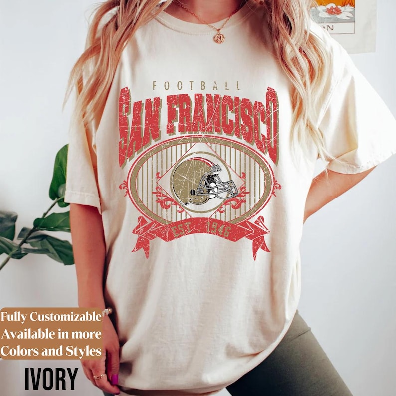 Comfort Colors Vintage San Francisco Football adults shirt style 05