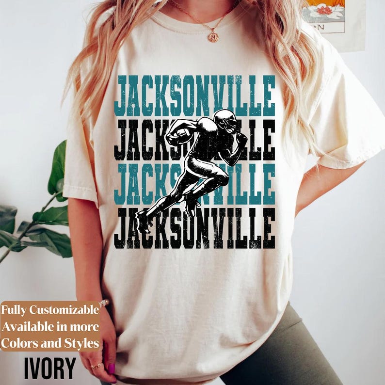Comfort Colors Jacksonville Football Shirt Style 08