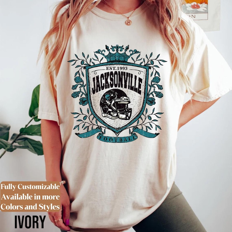 Comfort Colors Jacksonville Football Shirt Style 01