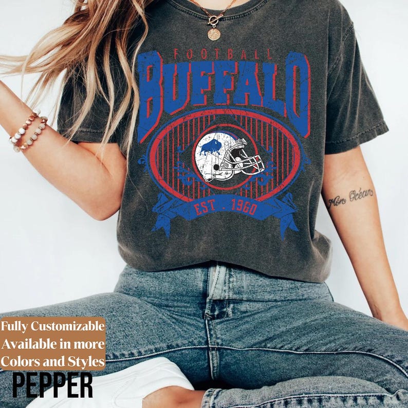 Comfort Colors Vintage Buffalo adults shirt style 8