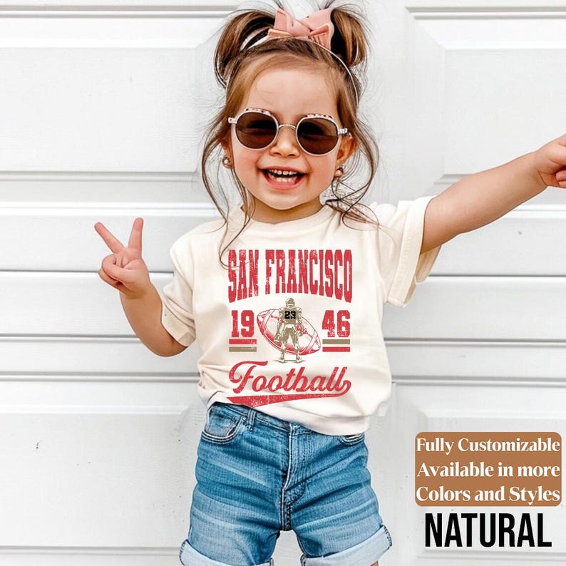 San Francisco kids football shirt style 03