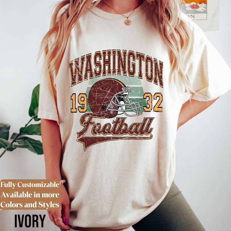Comfort Colors Vintage Washington Football adults shirt style 03