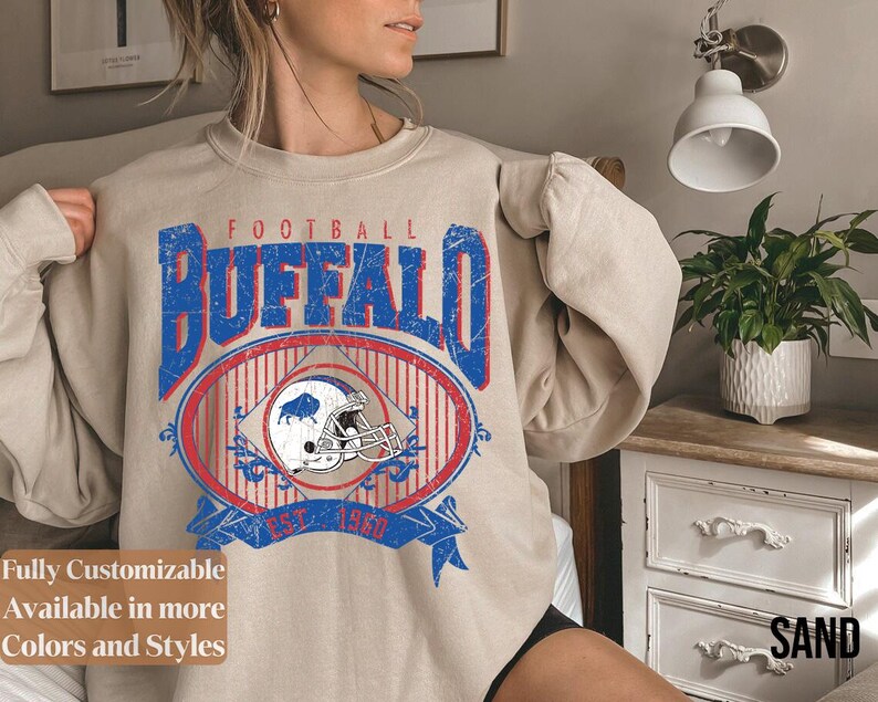 Vintage Buffalo Football adults sweatshirt style 9