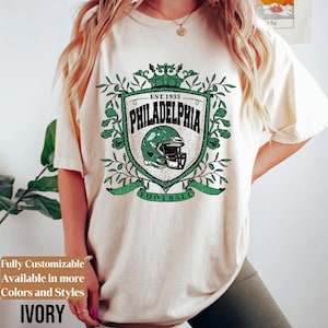 Comfort Colors Vintage Philadelphia Football shirt • Philadelphia Football Sweatshirt • Vintage Retro Style Philadelphia Football Tee• TC303