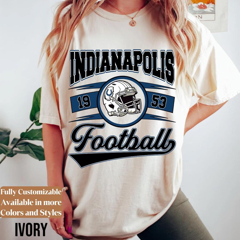 Comfort Colors Indianapolis Football Shirt Style 04