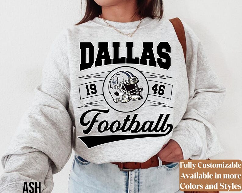 Vintage Dallas Football Sweatshirt Style 03