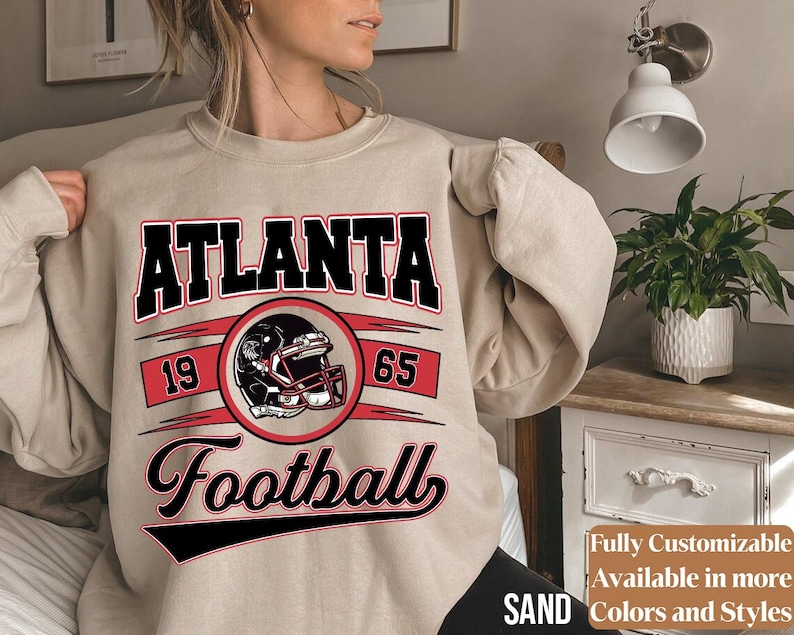 Vintage Atlanta Football adults sweatshirt style 4