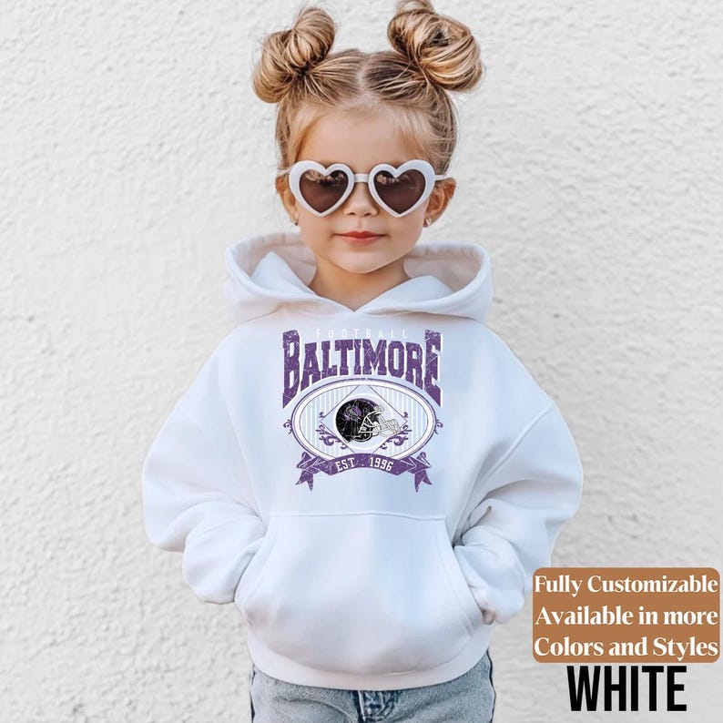 Baltimore Football vintage kids sweatshirt style 2