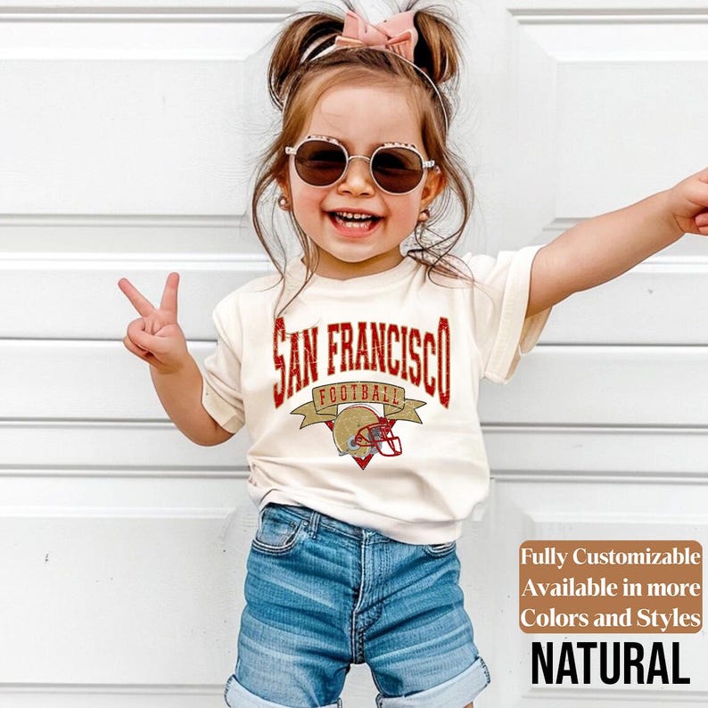 San Francisco kids football shirt style 08