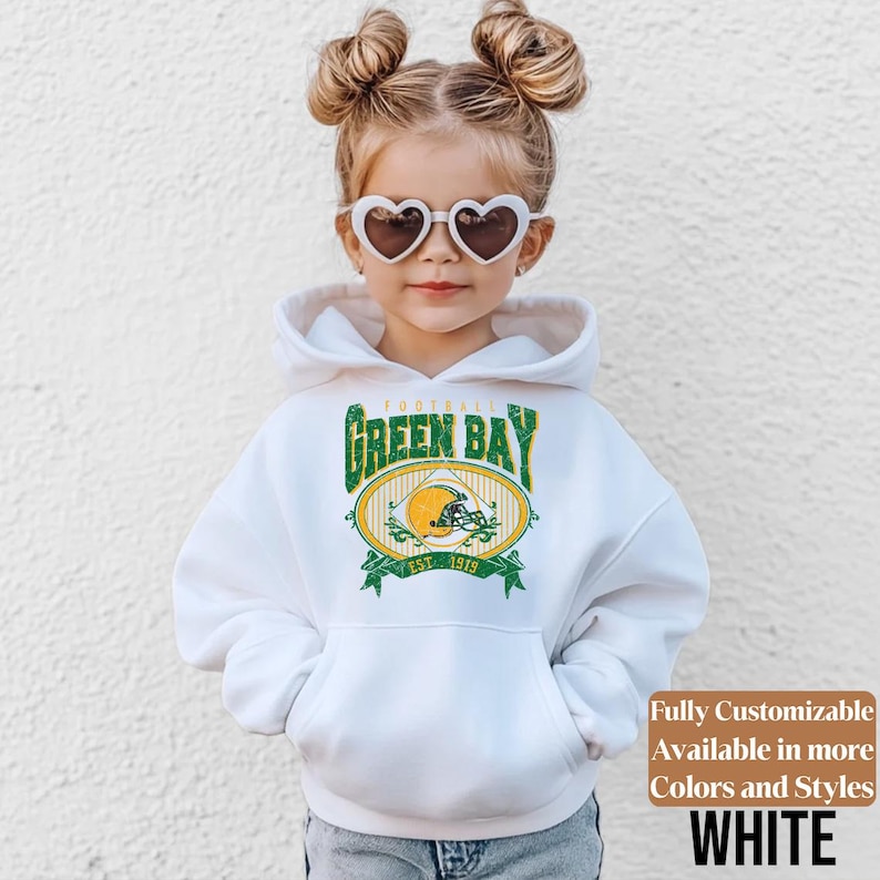 Green Bay Kids Vintage Sweatshirt Style 02