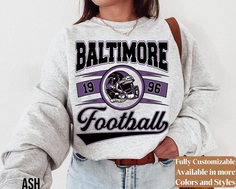 Vintage Baltimore Football adults sweatshirt style 5