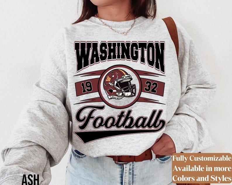 Vintage Washington Football adults sweatshirt style 03