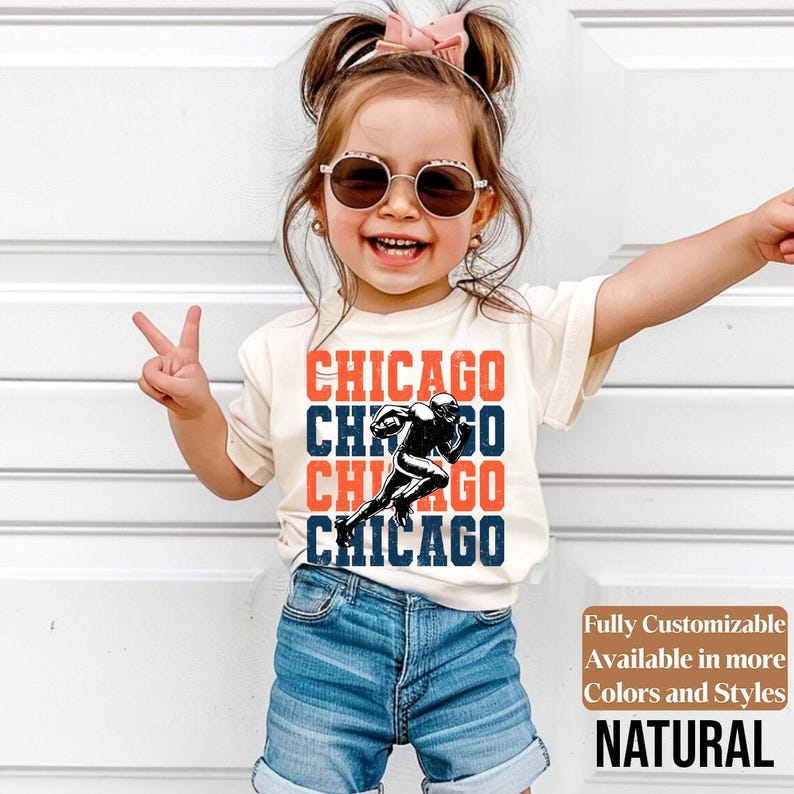 Chicago kids football shirt style 15