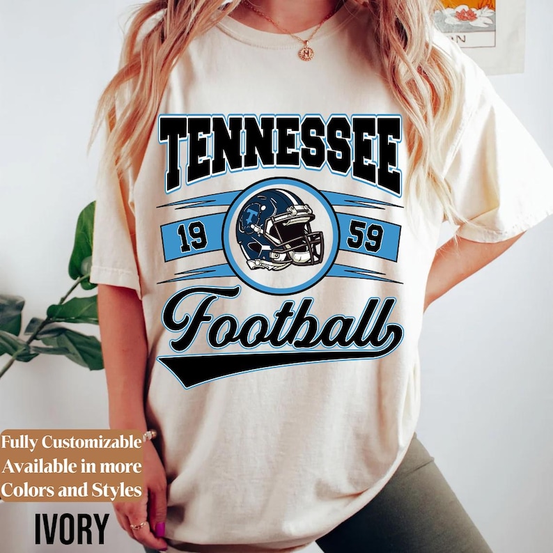 Comfort Colors Vintage Tennessee Football adults shirt style 03