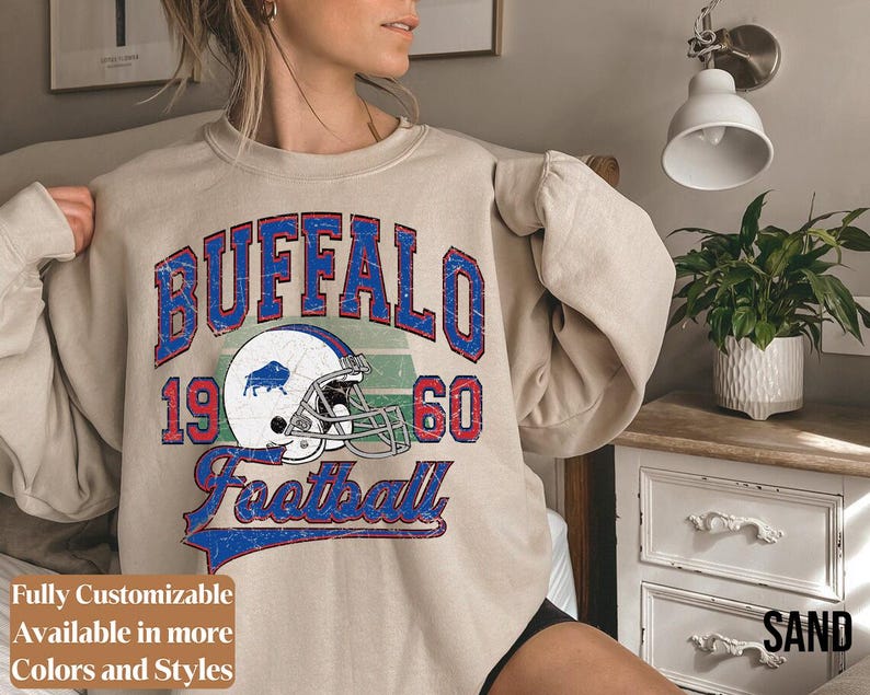 Vintage Buffalo Football adults sweatshirt style 3