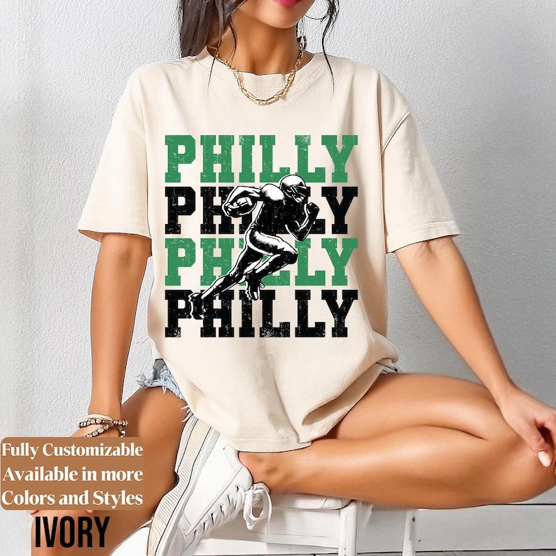 Comfort Colors Vintage Philly Football adults shirt style 07