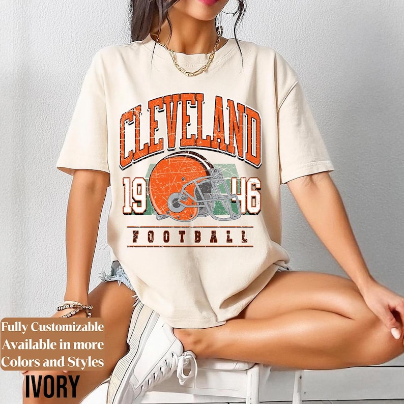 Comfort Colors Vintage Cleveland adults shirt style 06