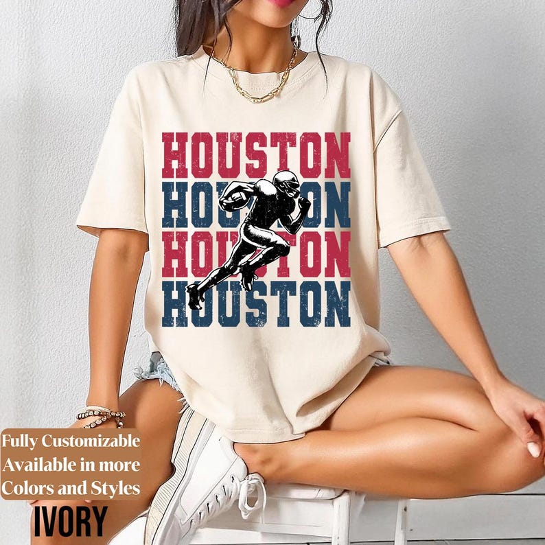 Comfort Colors Houston Football Shirt Style 08