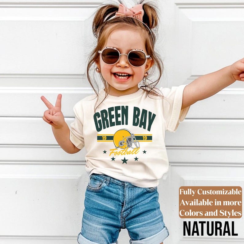 Green Bay Kids Vintage Tee Style 13