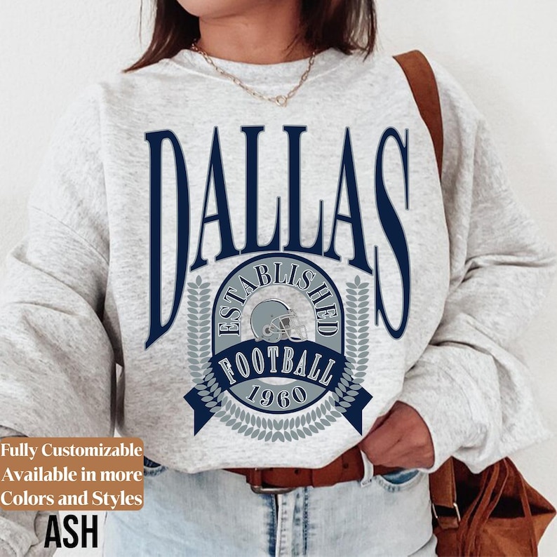 Vintage Dallas Football Sweatshirt Style 06
