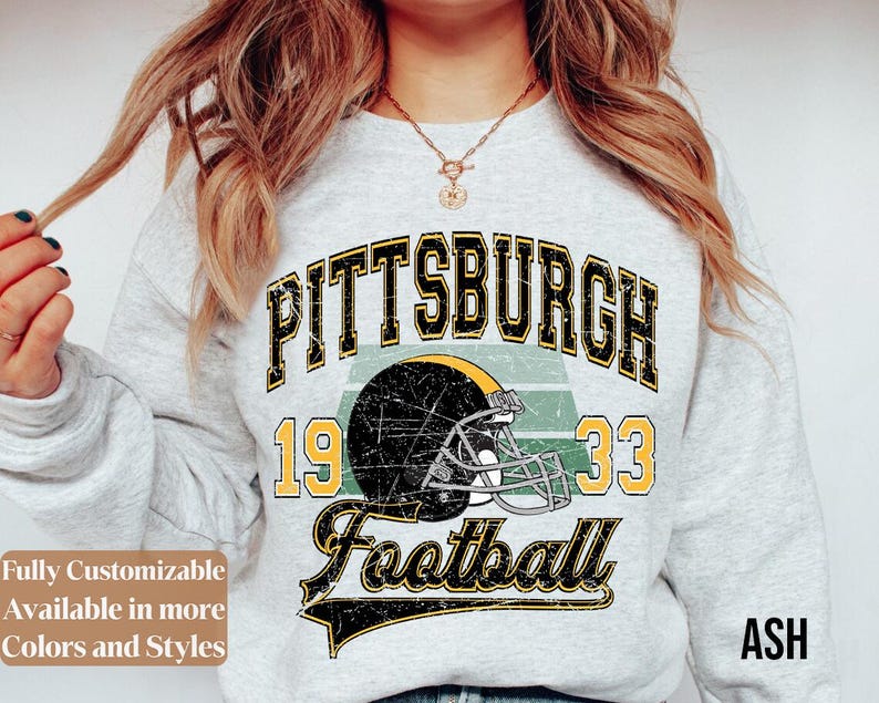 Vintage Pittsburgh Football adults sweatshirt style 02