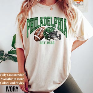 Comfort Colors Vintage Philadelphia Football shirt • Philadelphia Football Sweatshirt • Vintage Retro Style Philadelphia Football Tee• TC336