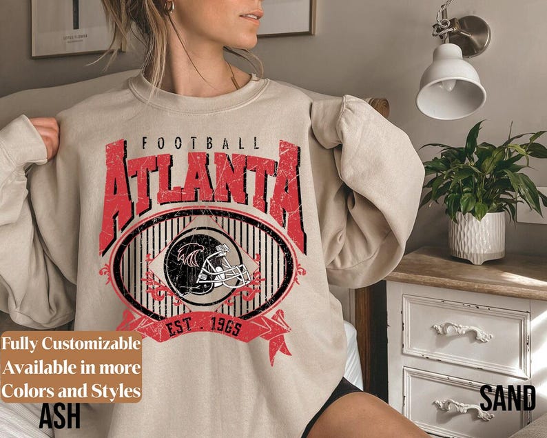 Vintage Atlanta Football adults sweatshirt style 5
