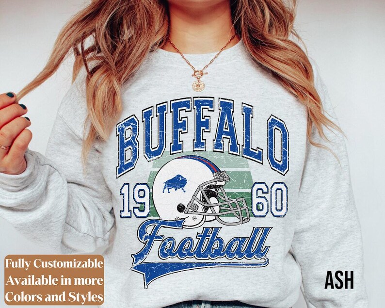 Vintage Buffalo Football adults sweatshirt style 4