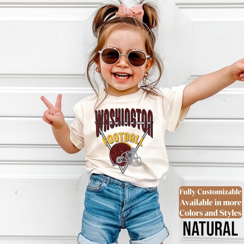 Washington kids football shirt style 10