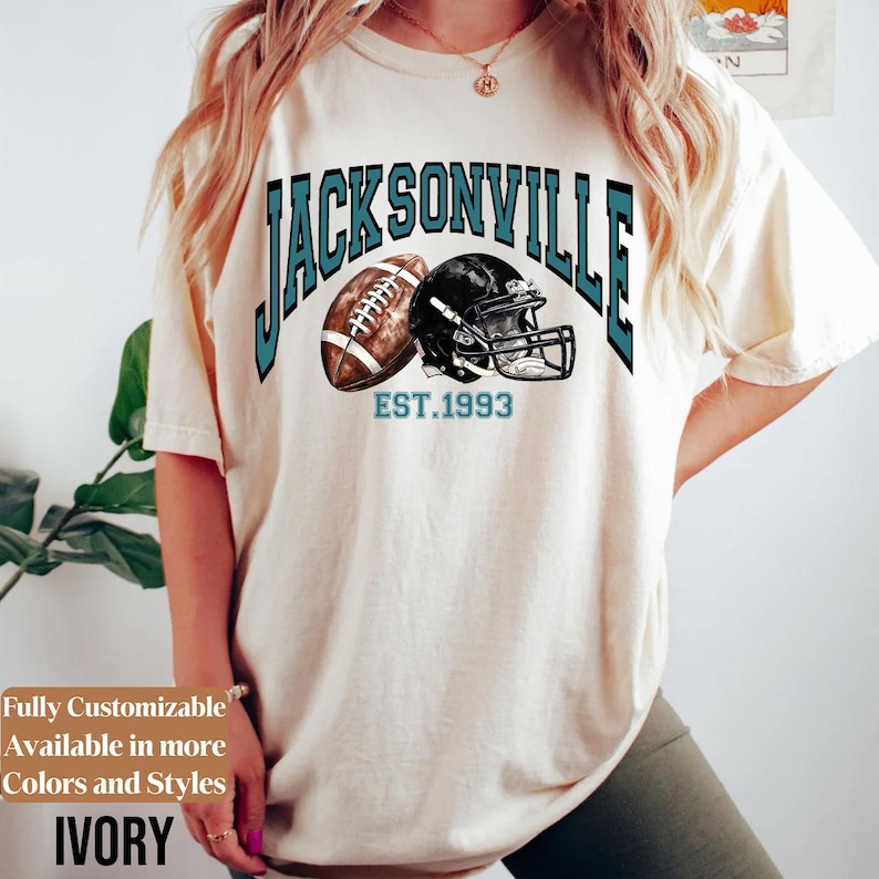 Comfort Colors Jacksonville Football Shirt Style 07