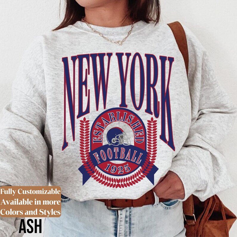 Vintage New York Football adults sweatshirt style 05